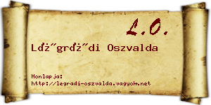 Légrádi Oszvalda névjegykártya